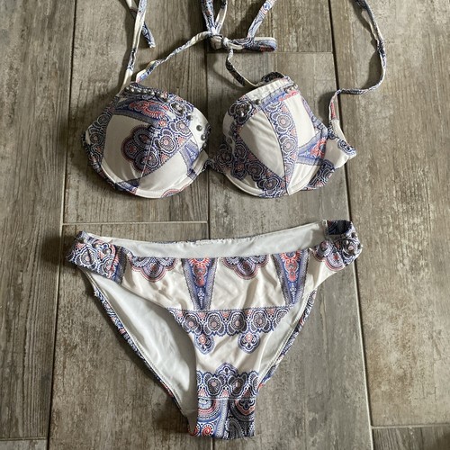 Badeanzug damen weiß blau - damen,
