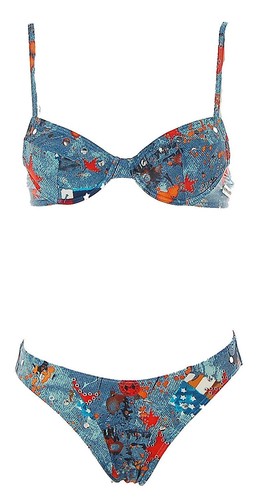 Blue chips damen bügel bikini - chips,